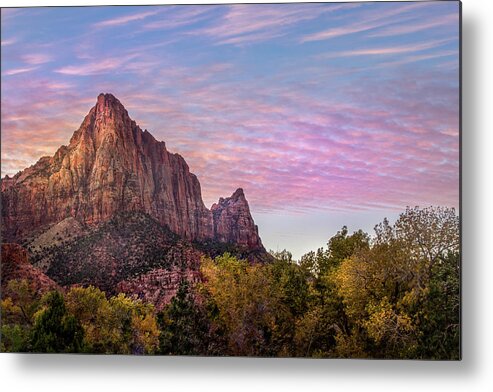 Zion Metal Print featuring the photograph Sunrise Colors by James Woody