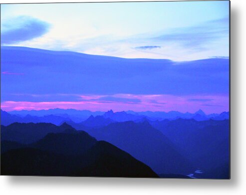  Metal Print featuring the photograph Sunrise from Pilchuck Summit by Brian O'Kelly