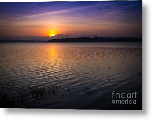 Sunrise Metal Print featuring the photograph Sunrise in Paoay Lake by Jonas Luis
