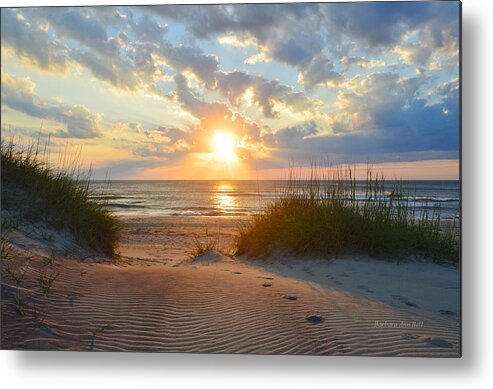 Obx Sunrise Metal Print featuring the photograph Sunrise in South Nags Head by Barbara Ann Bell