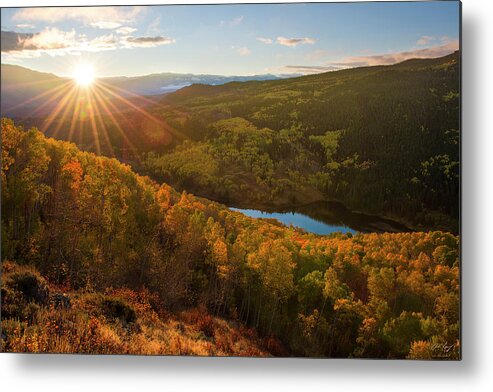 Colorado Metal Print featuring the photograph Sunrise over Cataract Lake by Aaron Spong