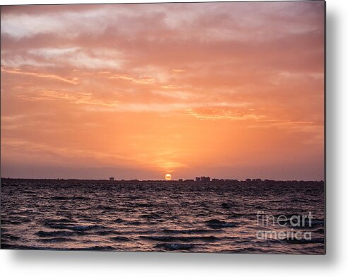 Travel Metal Print featuring the photograph Sunrise Over Fort Myers Beach by Scott Pellegrin