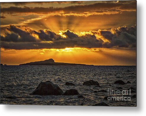 Sunrise Over Rabbit Head Island Metal Print featuring the photograph Sunrise Over Rabbit Head Island by Mitch Shindelbower