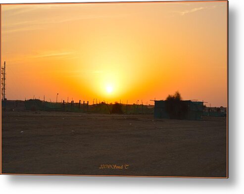 Sunset Metal Print featuring the photograph Sunset at Jaisalmer by Sonali Gangane