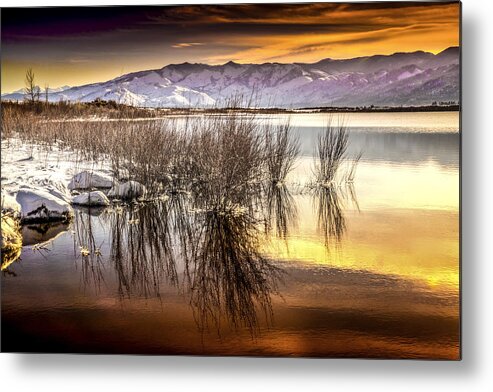 Sunset Metal Print featuring the photograph Sunset at Little Washoe by Janis Knight