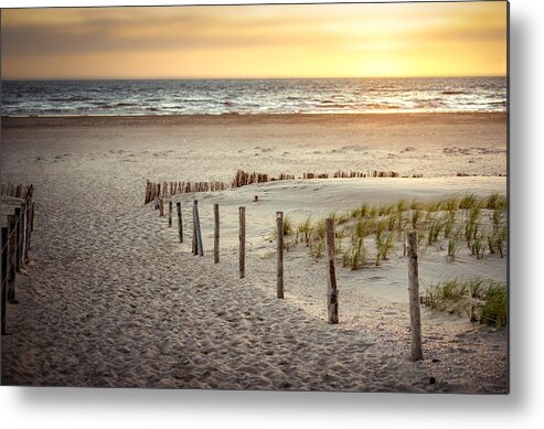Europe Metal Print featuring the photograph Sunset At The Beach by Hannes Cmarits