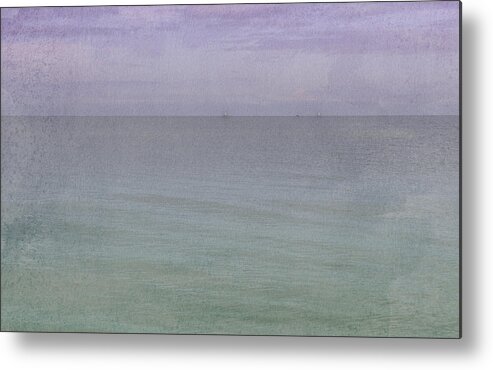 Ocean Metal Print featuring the photograph Sunset beach by Carolyn D'Alessandro