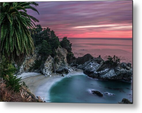 Sunset Metal Print featuring the photograph Sunset beach by Philip Cho