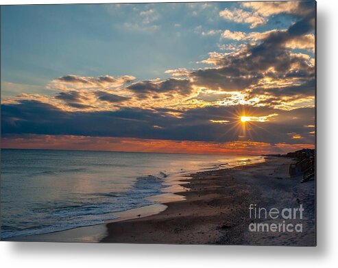 Sunset Metal Print featuring the photograph Outer Banks OBX #4 by Buddy Morrison