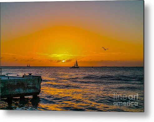 Sunsets Metal Print featuring the photograph Sunset cruise - Key West 2 by Claudia M Photography