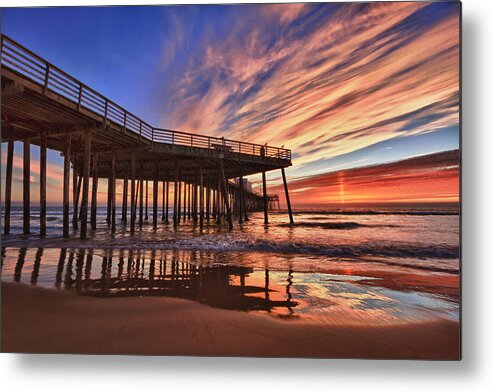 Pismo Beach Metal Print featuring the photograph Sunset Drama by Beth Sargent