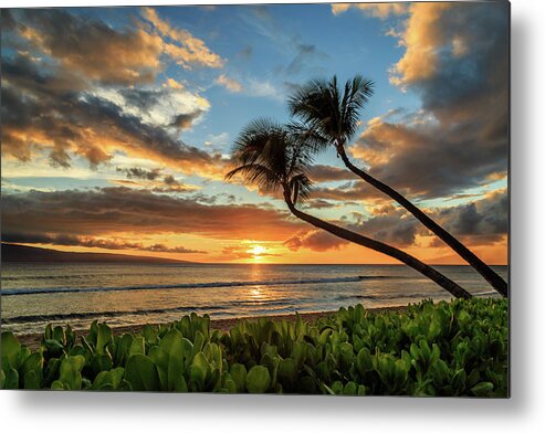 Sunset Metal Print featuring the photograph Sunset In Kaanapali by James Eddy
