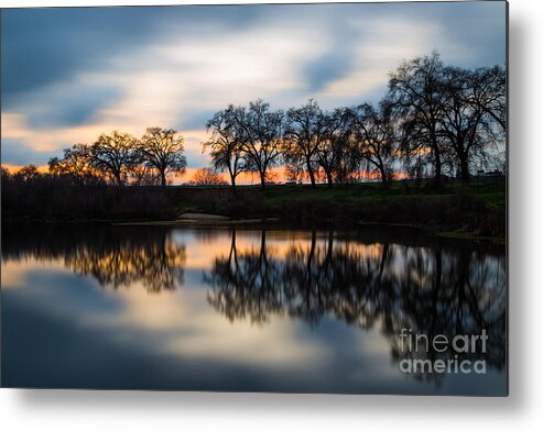 San Joaquin Metal Print featuring the photograph Sunset in Motion by Anthony Michael Bonafede