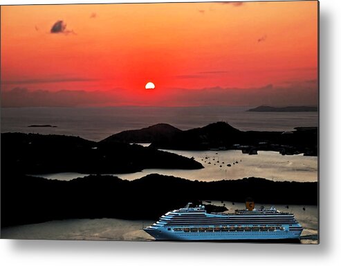 St Thomas Metal Print featuring the photograph Sunset in St Thomas by Aimee L Maher ALM GALLERY