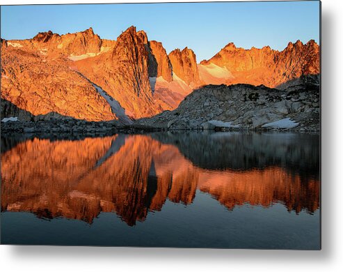 Sunset Metal Print featuring the digital art Sunset in the higher Enchantment by Michael Lee