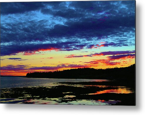  Metal Print featuring the photograph Sunset on Seal Cove by Polly Castor