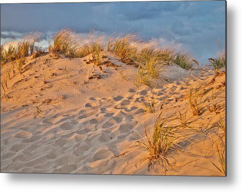 Dunes Metal Print featuring the photograph Sunset on the Dunes by Marisa Geraghty Photography