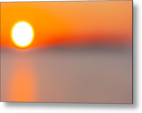 Scenic Landscapes Metal Print featuring the photograph Electric Hazy Sunset by Terry Walsh
