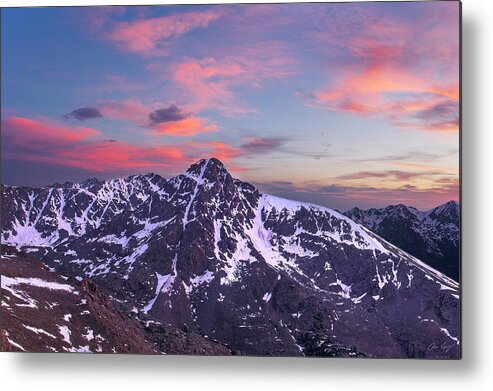 Colorado Metal Print featuring the photograph Sunset over Mt. of the Holy Cross by Aaron Spong