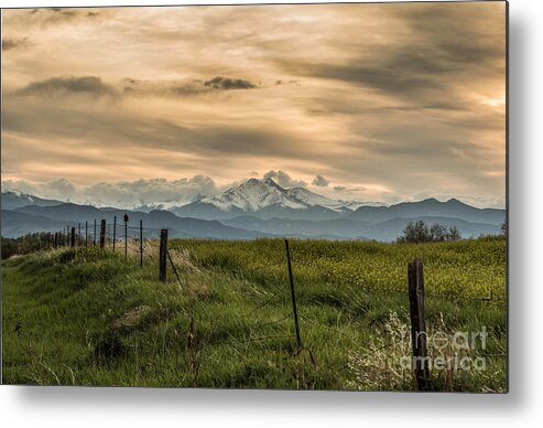 Sunset Metal Print featuring the photograph Sunset Over The Foothills by Greg Summers