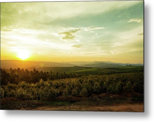 Africa Metal Print featuring the photograph Sunset Over Valley in Mpumalanga South Africa by Good Focused