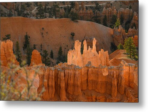 Nature Metal Print featuring the photograph Sunset point sunrise Bryce by Barry Bohn