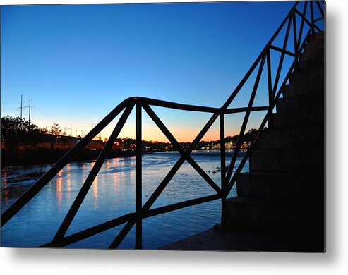 Sunset Metal Print featuring the photograph Sunset Staircase by Andrew Dinh