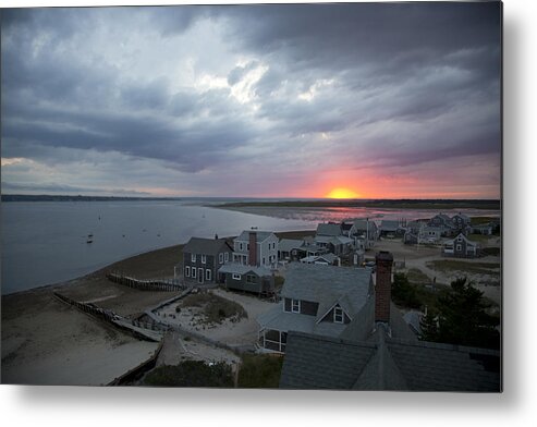 Sunset Metal Print featuring the photograph Sunset View from Sandy Neck Light by Charles Harden