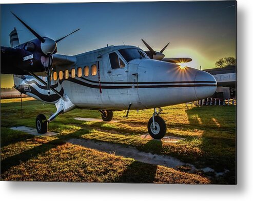 Super Otter Metal Print featuring the photograph Super Otter Sunrise by Larkin's Balcony Photography