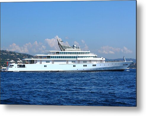 Super Metal Print featuring the photograph Super Yacht by Richard Patmore