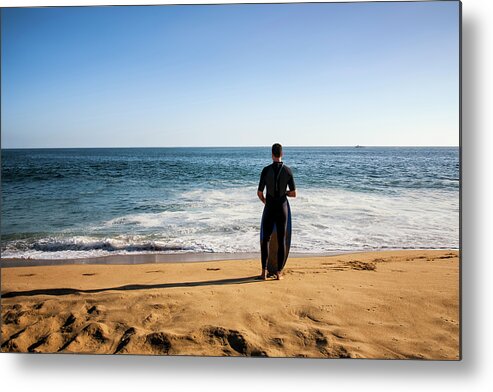 Surfer Metal Print featuring the photograph Surfer by Steven Michael