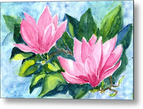 Flower Metal Print featuring the painting Water Lily by Carol Wisniewski