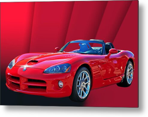 Red Metal Print featuring the photograph Sweet Red Viper by Jim Hatch