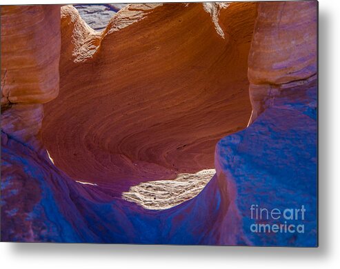 Valley Of Fire Metal Print featuring the photograph Swirls by Stephen Whalen