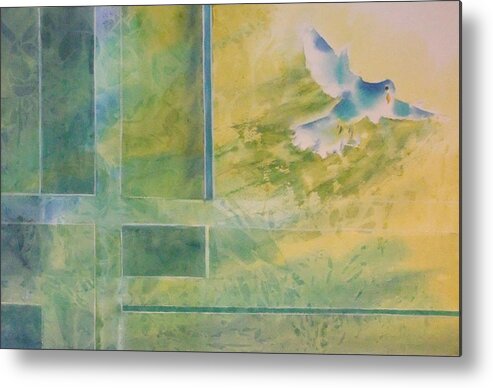 Watercolor Artist Metal Print featuring the painting Taking Flight to the Light by Debbie Lewis