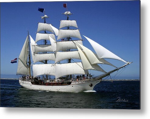 Color Metal Print featuring the photograph Tall Ship Europa by Frederic A Reinecke