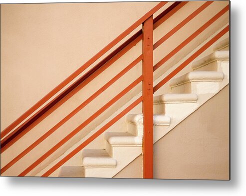 Staircase Metal Print featuring the photograph Tan Stairs Venice Beach California by David Smith