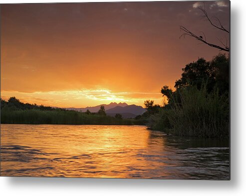 Sunrise Metal Print featuring the photograph Tangerine Dream by Sue Cullumber