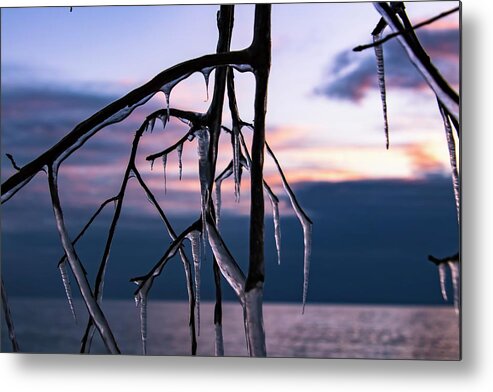 Lake Metal Print featuring the photograph Teeth of Winter by Terri Hart-Ellis