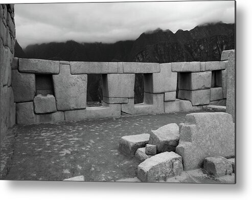 Machu Picchu Metal Print featuring the photograph Temple Of The Three Windows by Aidan Moran