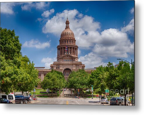 Texas State Capital Metal Print featuring the photograph Texas State Capital by Terri Morris