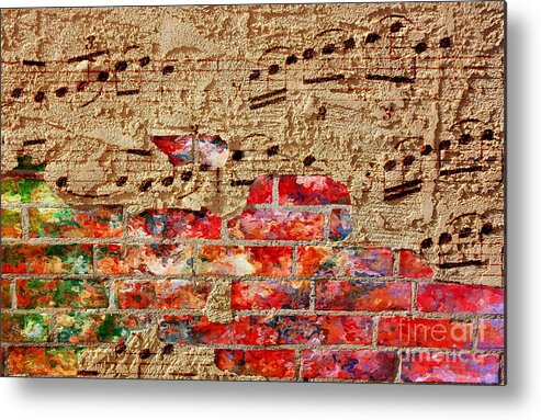 Music Metal Print featuring the digital art Texture and Timbre 2 by Lon Chaffin