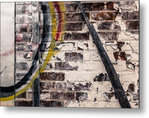 Urban Metal Print featuring the photograph Textures are talking by Lora Lee Chapman