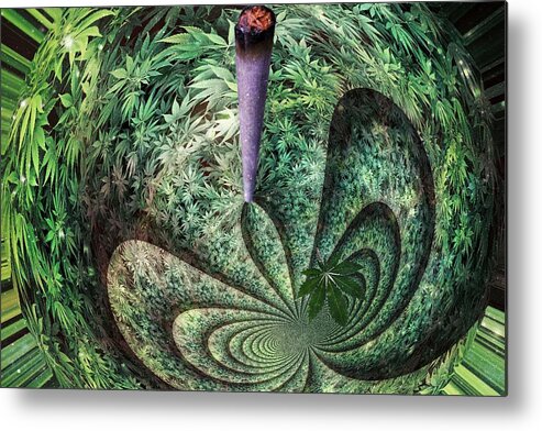 Thc Metal Print featuring the photograph THC Trip Clip by Digital Art Cafe