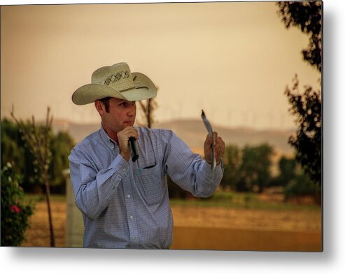 Auction Metal Print featuring the digital art The Auctioneer by Terry Davis