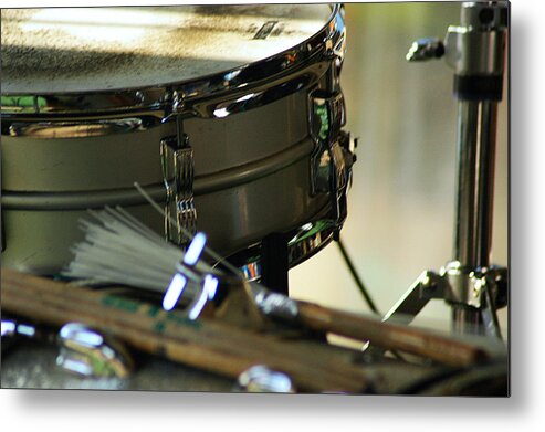 Drums Metal Print featuring the photograph The Beat of Life by Lori Mellen-Pagliaro