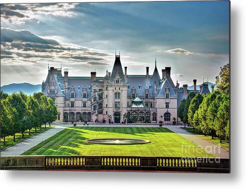 The Biltmore House Metal Print featuring the photograph The Biltmore House by Savannah Gibbs