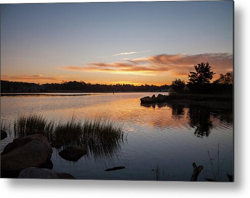 Pawcatuck River Metal Print featuring the photograph The Brink - Pawcatuck River Sunrise by Kirkodd Photography Of New England