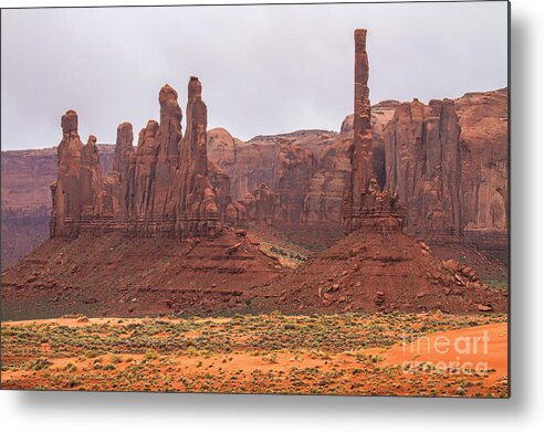 Red Stanchions Metal Print featuring the photograph The Stones Cry Out by Jim Garrison