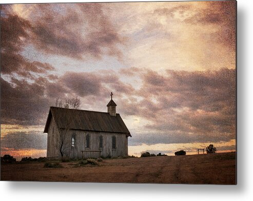 Landscape Metal Print featuring the photograph The Church by Mary Lee Dereske